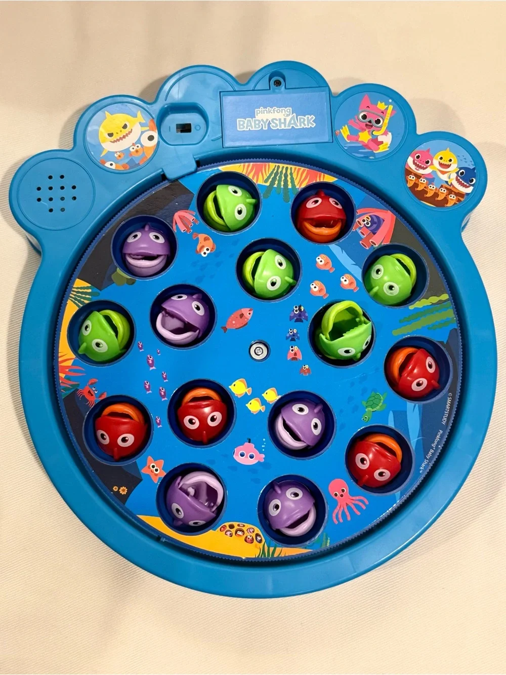 Baby Shark Magnetic Fishing Game - Blue Interactive Catch-and-Play